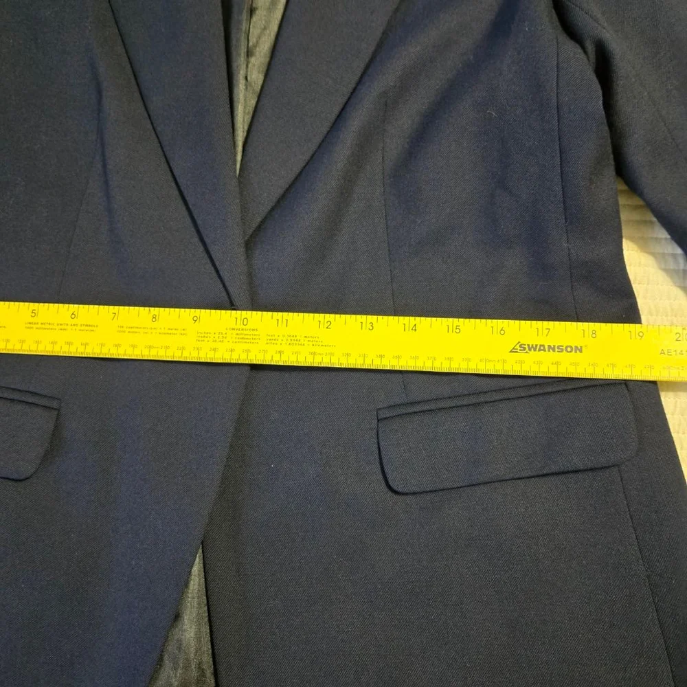 Women's Pendleton Navy 100% Virgin Wool Blazer Size 10 NWT